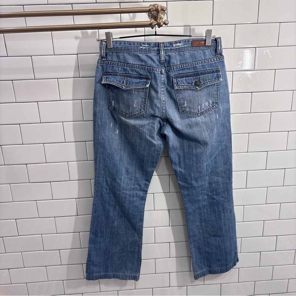 Y2K Abercrombie & Fitch Flare Jeans in Distressed Blue - Picture 5 of 5